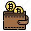 bitcoin, currency, digital, money, wallet 
