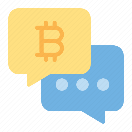 Bitcoin, bubble, chat, communication, cryptocurrency, interaction, message icon - Download on Iconfinder