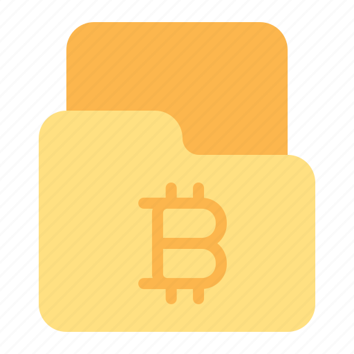 Bitcoin, folder, cryptocurrency, document, file icon - Download on Iconfinder