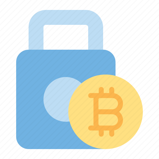 Bitcoin, lock, cryptocurrency, security, protection, secure icon - Download on Iconfinder