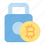bitcoin, lock, cryptocurrency, security, protection, secure 