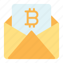 bitcoin, mail, communication, email, message, letter