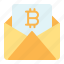 bitcoin, mail, communication, email, message, letter 
