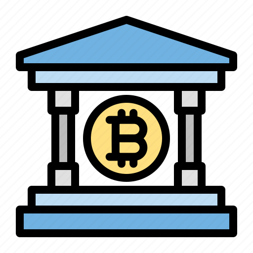 Bitcoin, bank, cryptocurrency, money, business, finance icon - Download on Iconfinder