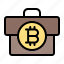 bitcoin, briefcase, cryptocurrency, portfolio, money, business, finance 