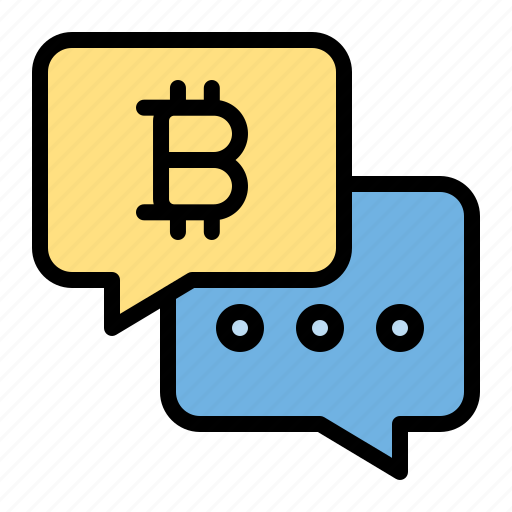 Bitcoin, bubble, chat, cryptocurrency, message, mail, email icon - Download on Iconfinder