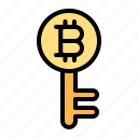 bitcoin, key, cryptocurrency, blockchain, currency, money, finance