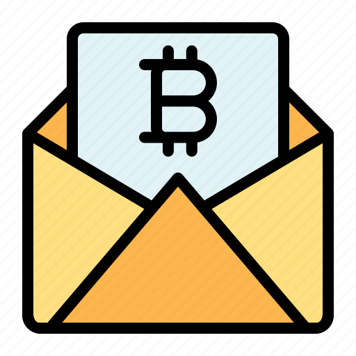 Bitcoin, mail, email, message, cryptocurrency icon - Download on Iconfinder