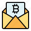 bitcoin, mail, email, message, cryptocurrency 