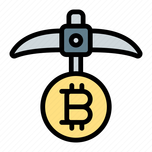 Bitcoin, mine, cryptocurrency, blockchain, currency, money icon - Download on Iconfinder
