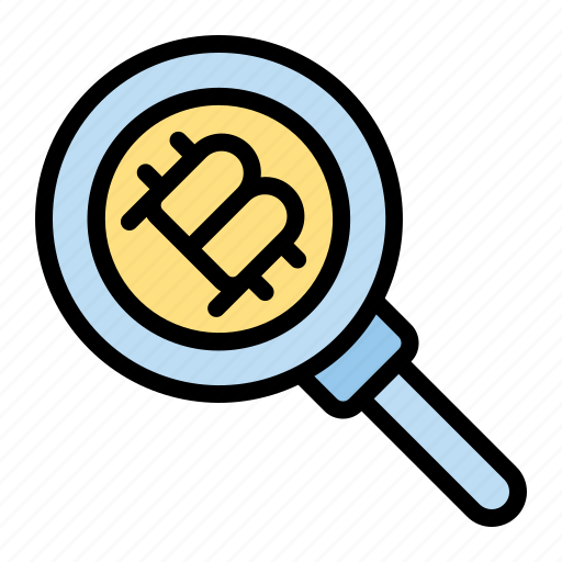 Bitcoin, search, cryptocurrency, find, magnifier icon - Download on Iconfinder