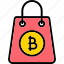 bitcoin shopping bag, bitcoin, bitcoin shopping, bitcoin currency, shopping with bitcoin, buy bitcoin 