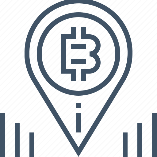 Bitcoin, currency, digital, location, online, payment, pin icon - Download on Iconfinder