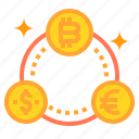 bitcoin, business, currency, exchange, money