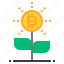 bitcoin, business, currency, money, tree 