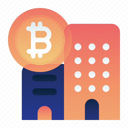 Bitcoin, building, currency, finance, office icon - Download on Iconfinder