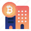 bitcoin, building, currency, finance, office 