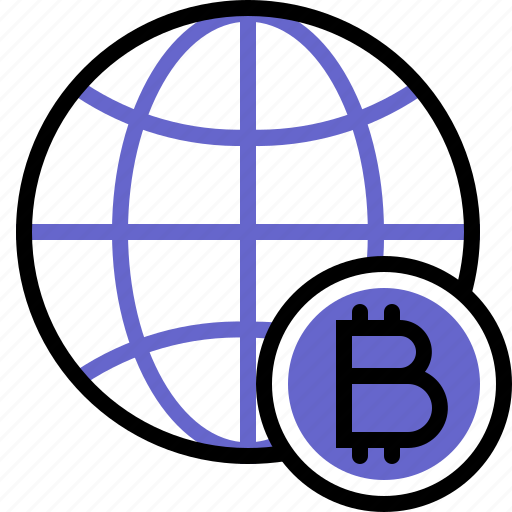 Bitcoin, global, cryptocurrency, network, worldwide icon - Download on Iconfinder