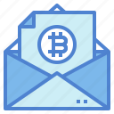 bitcoin, email, envelope, message