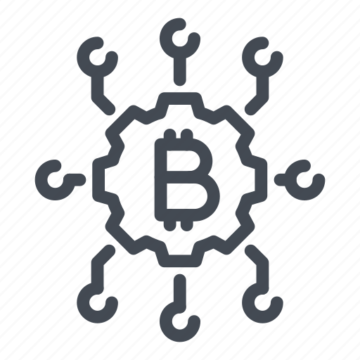 Bitcoin, blockchain, connection, cryptocurrency, data, network icon - Download on Iconfinder
