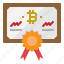 bitcoin, certificate, diploma, guarantee, license 