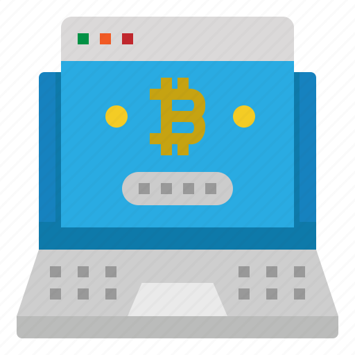 Account, bitcoin, laptop, login, password icon - Download on Iconfinder