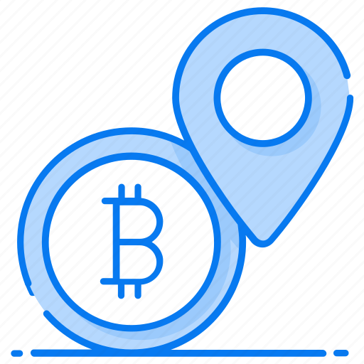 Bank pointer, bitcoin location, bitcoin pin, bitcoin placeholder, cryptocurrency location, map marker icon - Download on Iconfinder