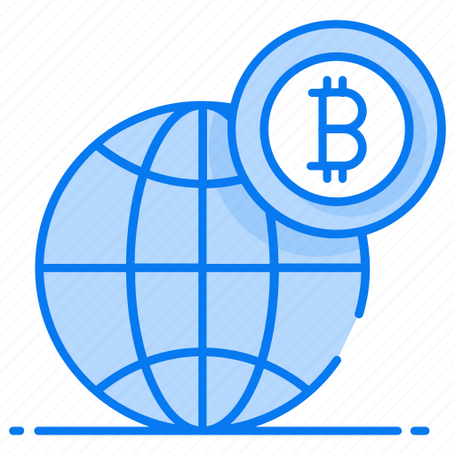 Bitcoin business, bitcoin future, bitcoin world, blockchain market, cryptocurrency market, worldwide bitcoin icon - Download on Iconfinder