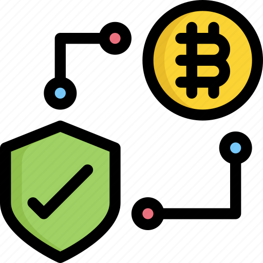 Bitcoin, cryptocurrency, digital, money, protection, security icon - Download on Iconfinder