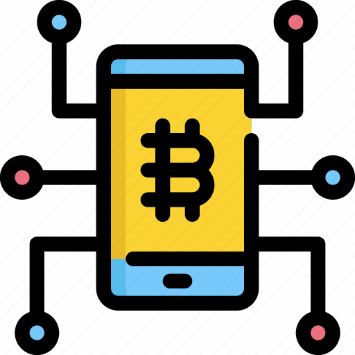 Bitcoin, cell, cryptocurrency, digital, mobile, money, phone icon - Download on Iconfinder
