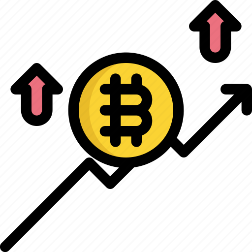 Bitcoin, chart, cryptocurrency, digital, money, trend, up icon - Download on Iconfinder