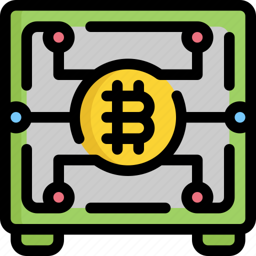 Bitcoin, cryptocurrency, digital, finance, money, safe icon - Download on Iconfinder