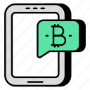 mobile bitcoin chat, mobile cryptocurrency chat, crypto, btc, digital currency