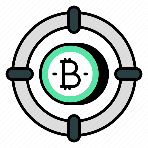 Bitcoin target, cryptocurrency, crypto, btc target, digital currency icon - Download on Iconfinder