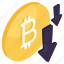 bitcoin value decrease, cryptocurrency, crypto, btc, digital currency 