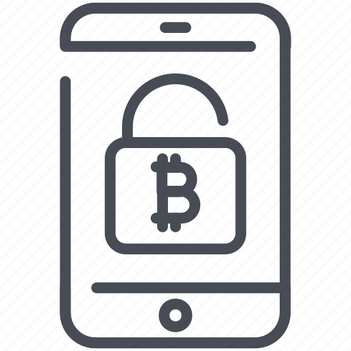 Bitcoin app, bitcoin application, bitcoin encryption, bitcoin security, cryptocurrency encryption, device, mobile icon - Download on Iconfinder