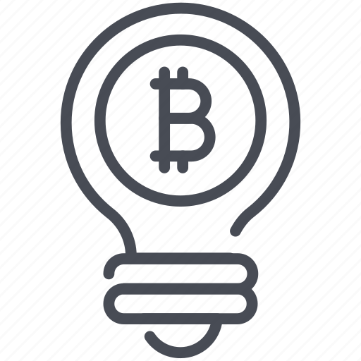 Bitcoin, bulb, cryptocurrency, idea, innovation, light, light bulb icon - Download on Iconfinder