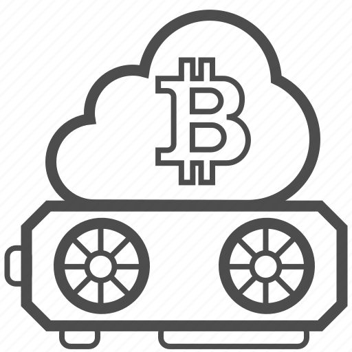 Bitcoin, bitcoins, blockchain, cloud, mining icon - Download on Iconfinder