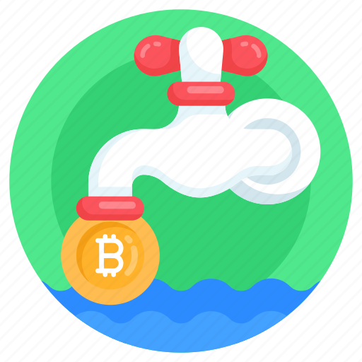 Bitcoin flow, money flow, btc faucet, bitcoin faucet, bitcoin tap icon - Download on Iconfinder
