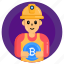 bitcoin worker, bitcoin miner, bitcoin labour, engineer, bitcoin digger 