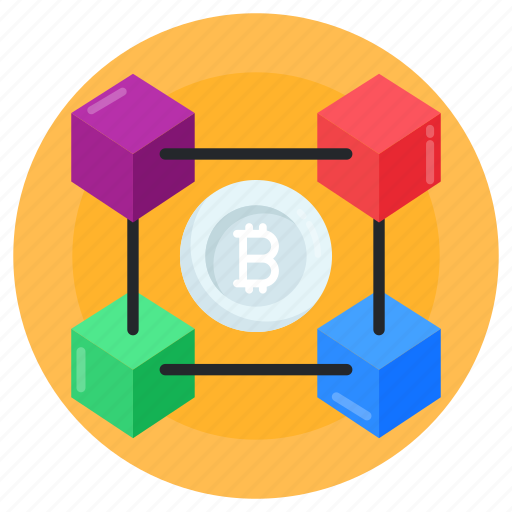 3d connected blockchain, blockchain, bitcoin connection, 3d technology, premium blockchain icon - Download on Iconfinder
