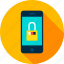 mobile, padlock, phone, secure, security, smart, smartphone 