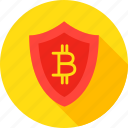bit, bitcoin, coin, cryptocurrency, safety, security, shield 