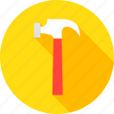 construction, equipment, hammer, handle, industry, instrument, tool