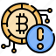 alert, bitcoin, warning, signaling, cryptocurrency 