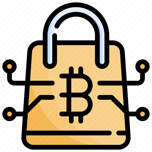 Bag, bitcoin, shopping, finance, cryptocurrency icon - Download on Iconfinder