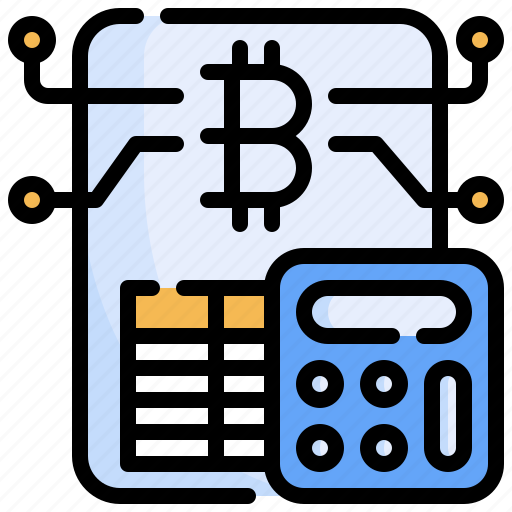 Calculator, cryptocurrency, bill, bitcoin, shopping icon - Download on Iconfinder