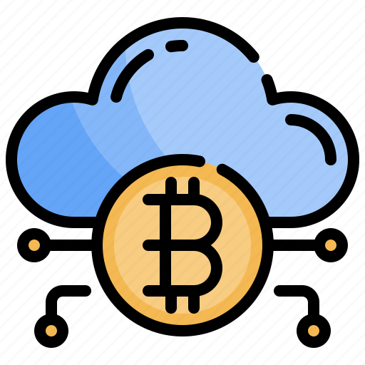 Cloud, computing, bitcoin, cryptocurrency, storage icon - Download on Iconfinder