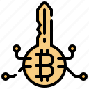 key, bitcoin, cryptocurrency, security, currency