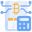calculator, cryptocurrency, bill, bitcoin, shopping 